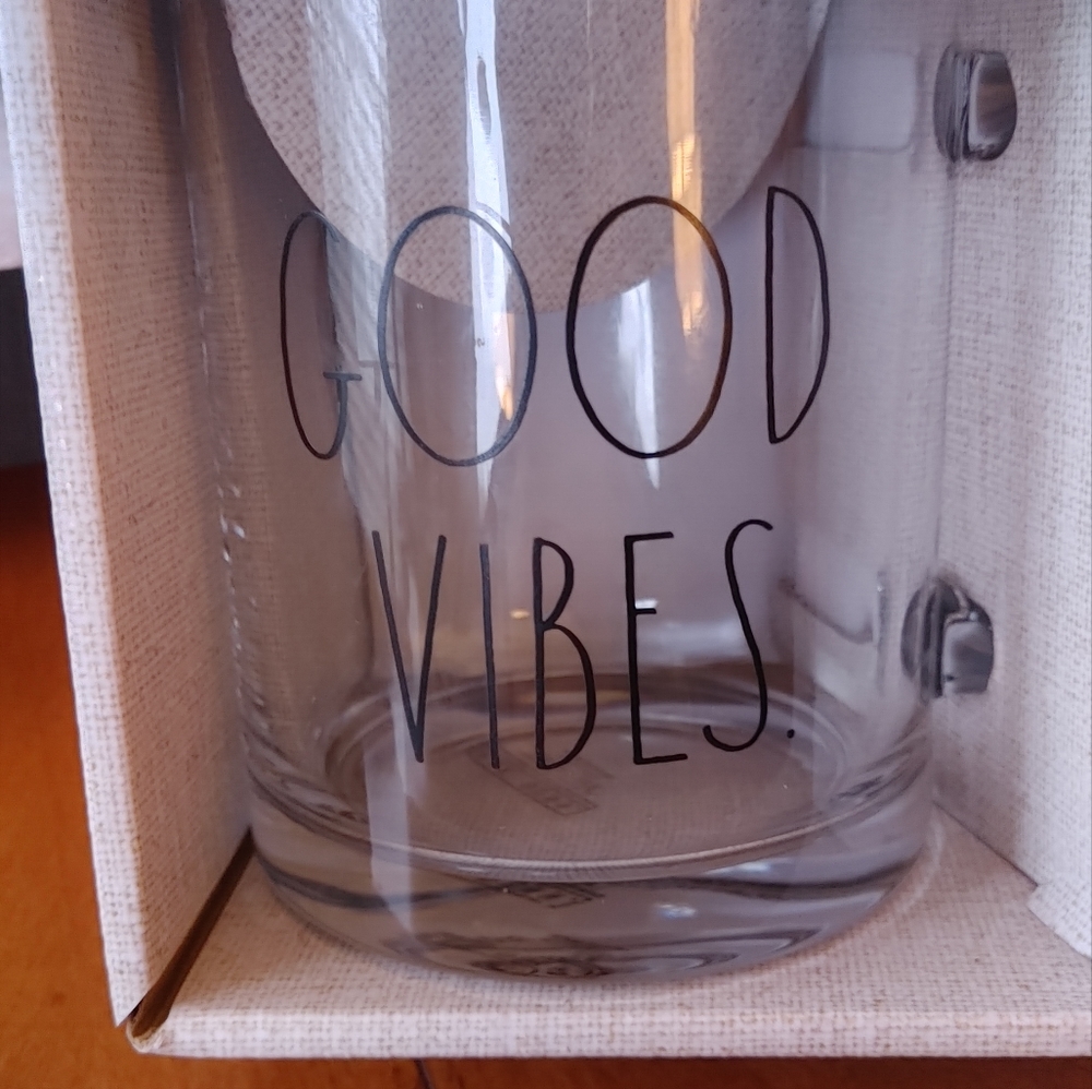 Rae Dunn Glass Mug